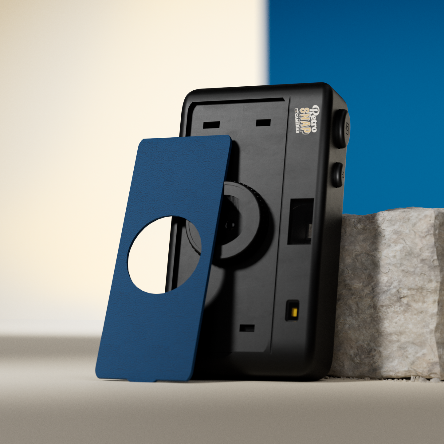 Retro Snap Interchangeable SnapFace - Blue Denim