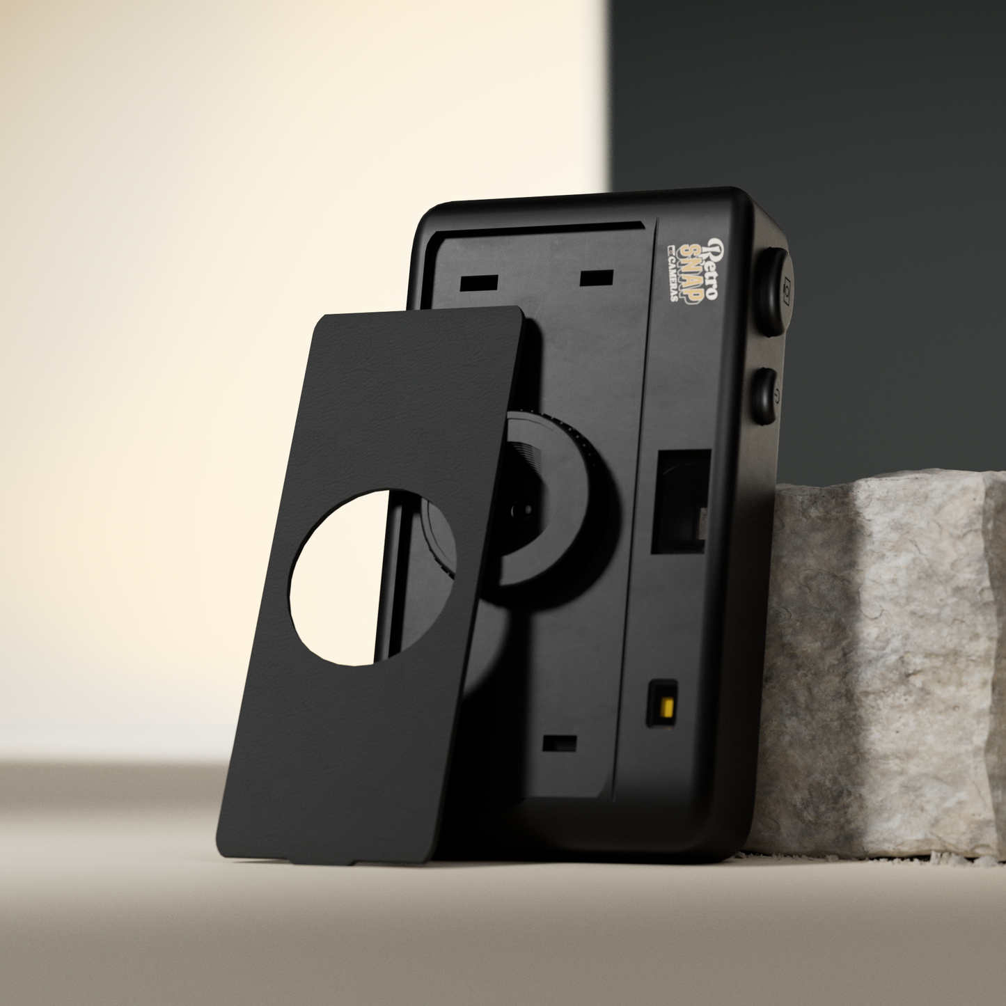 Retro Snap Interchangeable SnapFace - Charcoal