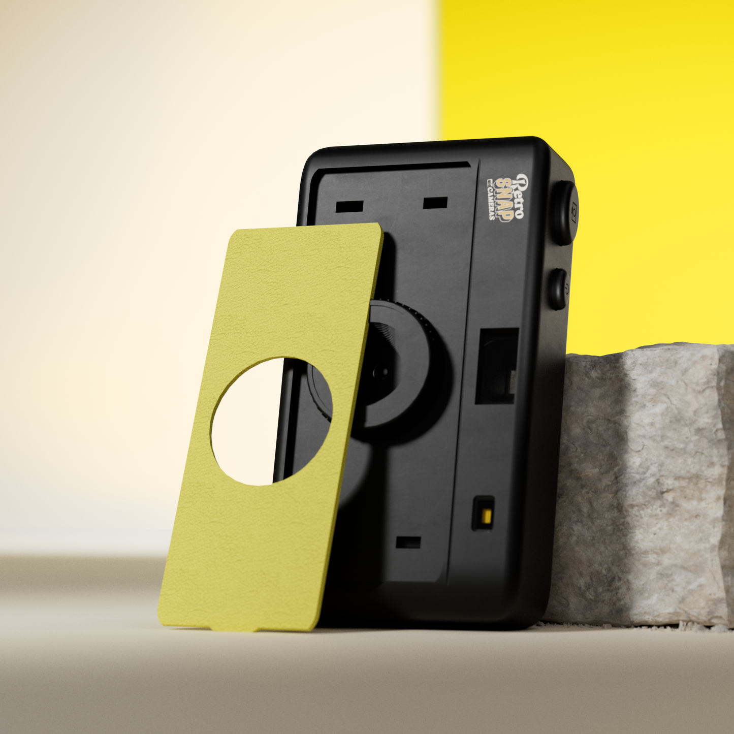 Retro Snap Interchangeable SnapFace - Lemon