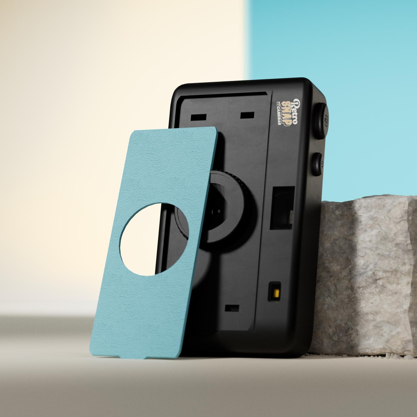 Retro Snap Interchangeable SnapFace - Pacific Blue