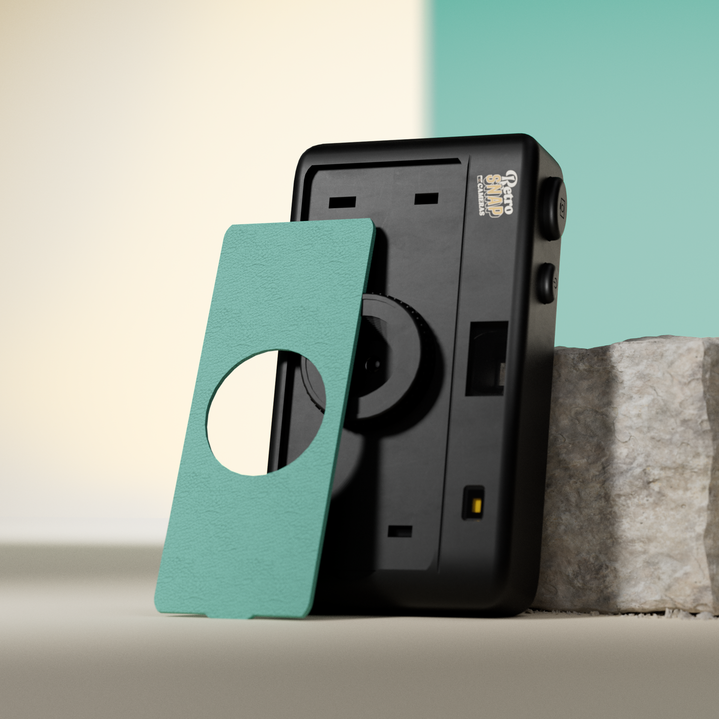 Retro Snap Interchangeable SnapFace - Teal